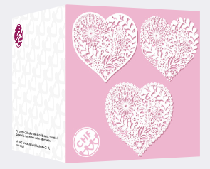heart card front and back